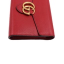 Gucci  Calfskin GG Marmont Chain Wallet Red