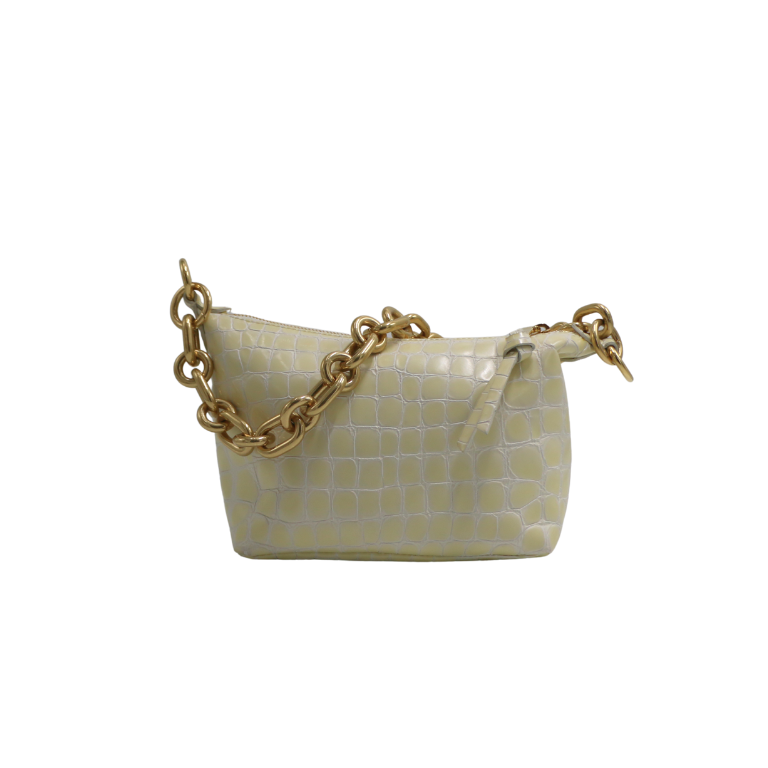 Miu Miu Embossed Shoulder Bag Yellow 5BC101