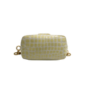 Miu Miu Embossed Shoulder Bag Yellow 5BC101