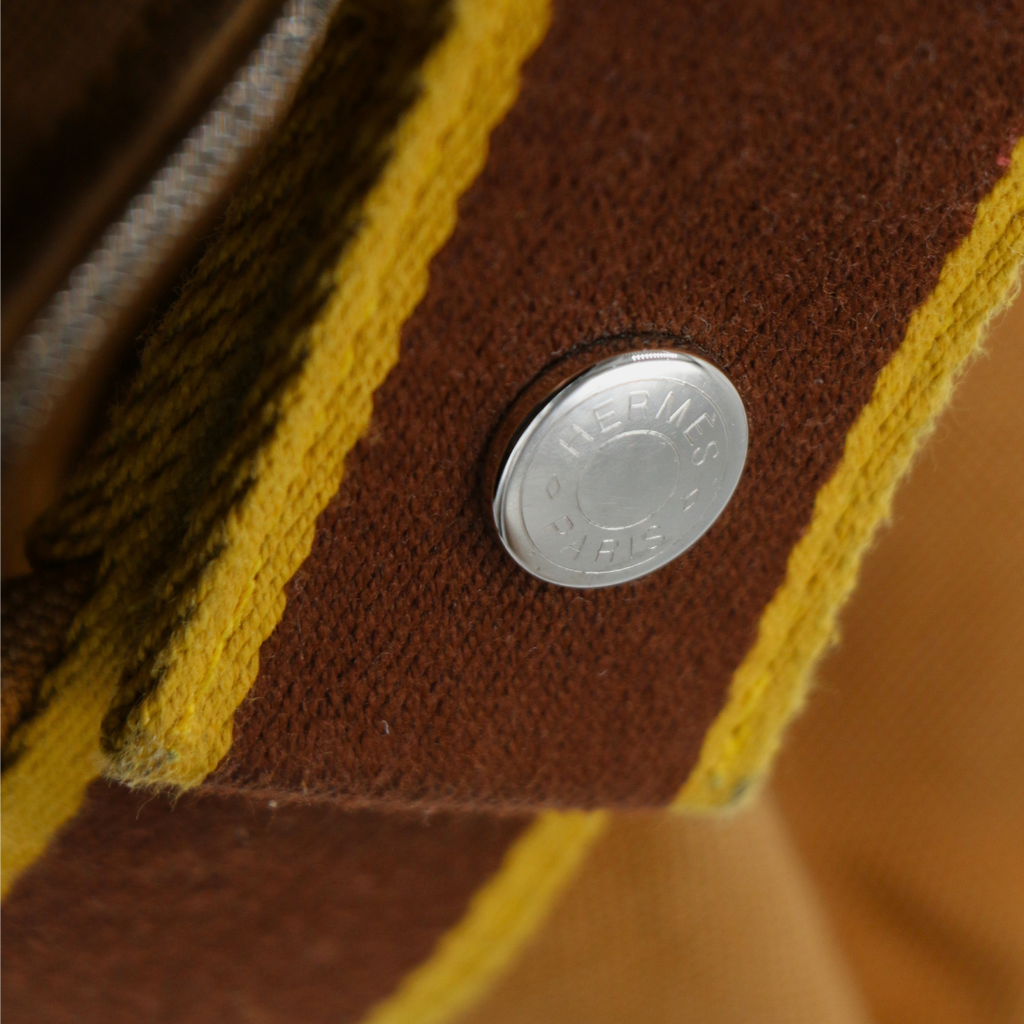 Hermes Canvas Large Bride-A-Brac Pouch