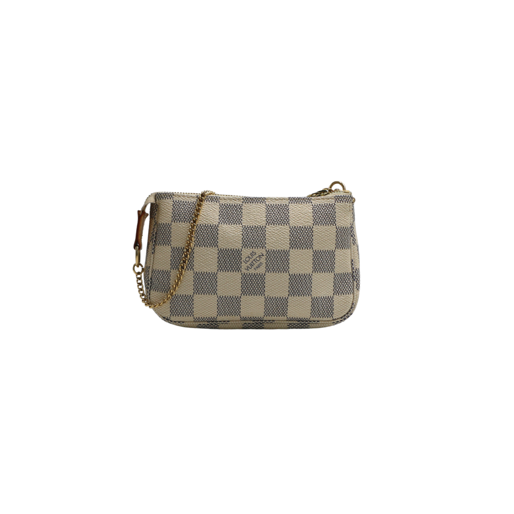 Louis Vuitton Mini Pochette Accessories Damier Azur Ebene