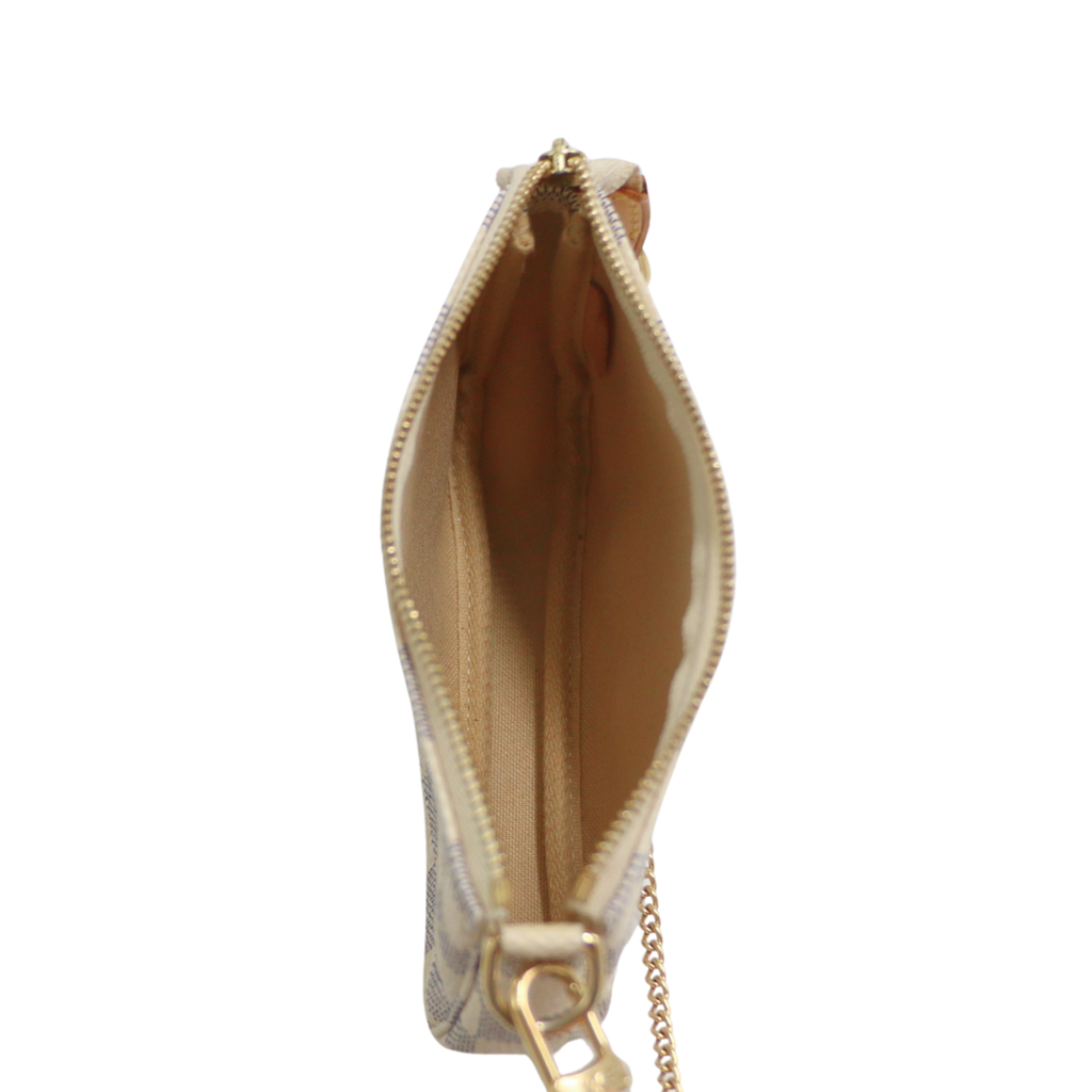 Louis Vuitton Mini Pochette Accessories Damier Azur Ebene