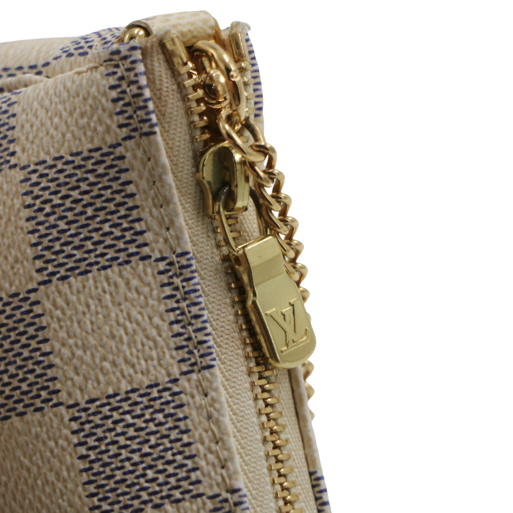 Louis Vuitton Mini Pochette Accessories Damier Azur Ebene