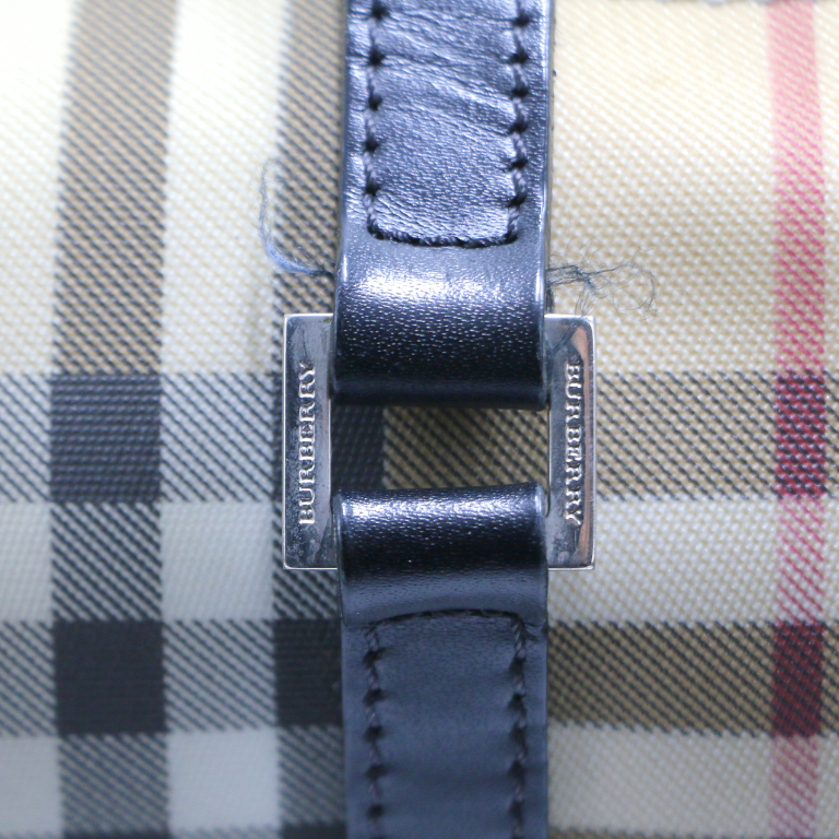 Burberry House Check Coated Canvas Duffel Bag