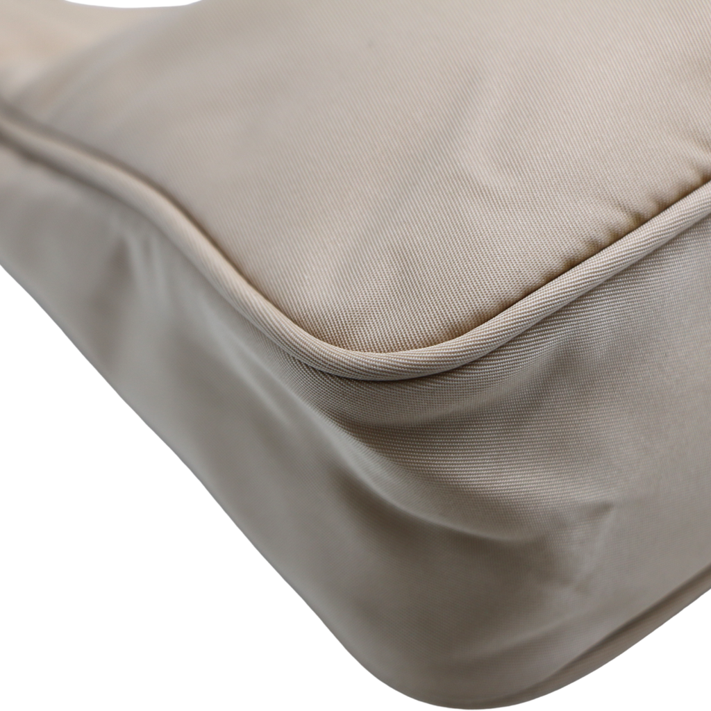 Prada Nylon Leather Re-Edition Beige 2000
