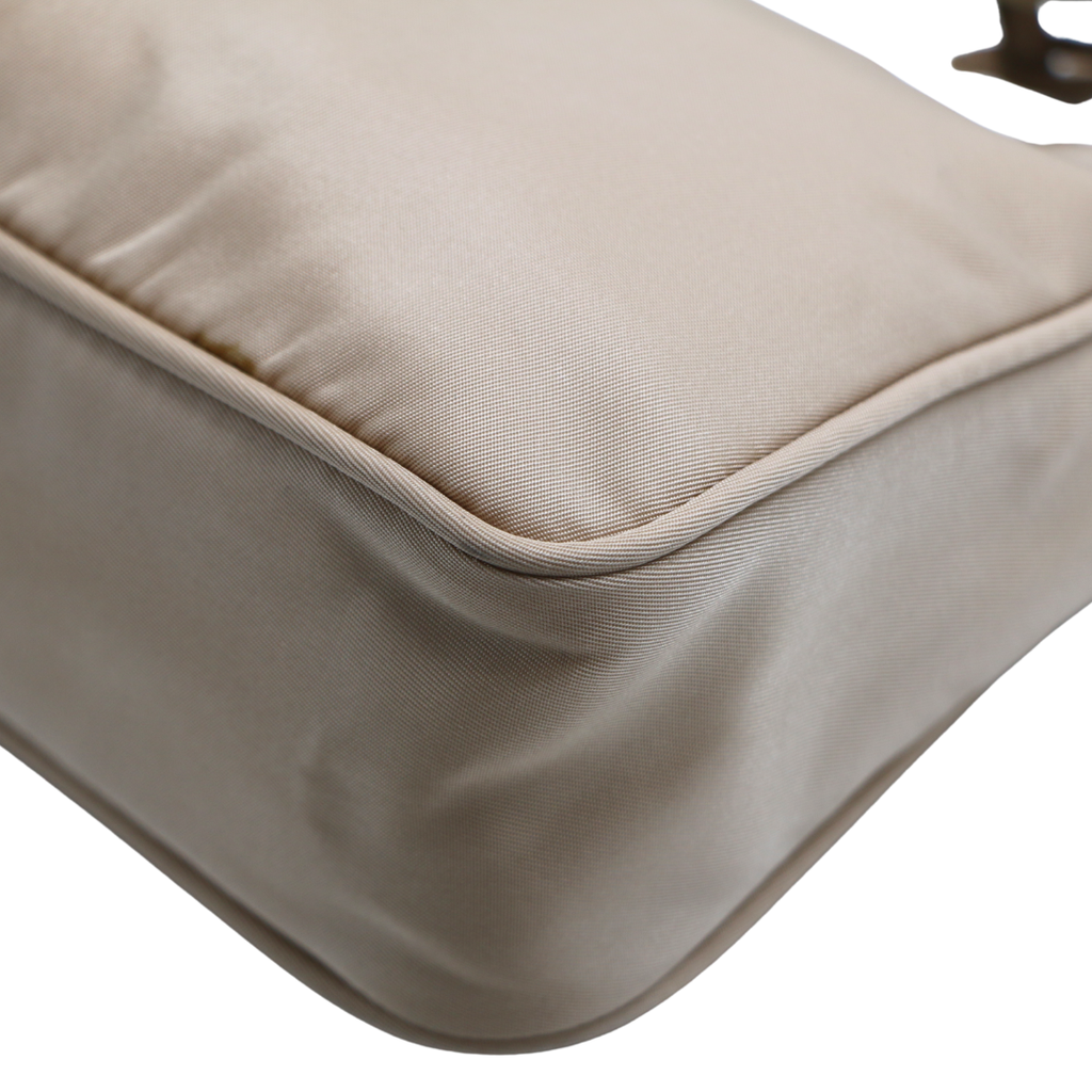 Prada Nylon Leather Re-Edition Beige 2000