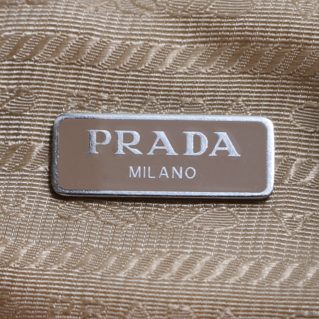 Prada Nylon Leather Re-Edition Beige 2000