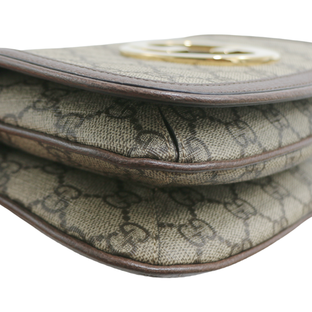 Gucci Mini Blondie GG Supreme Canvas Belt Bag Beige 703807