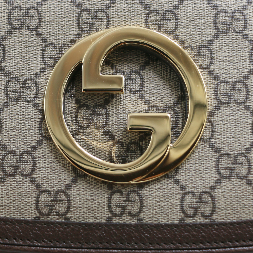 Gucci Mini Blondie GG Supreme Canvas Belt Bag Beige 703807