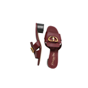 Christian Dior J'Adior Slingback Pump Ruby Red Technical Fabric In Size 37