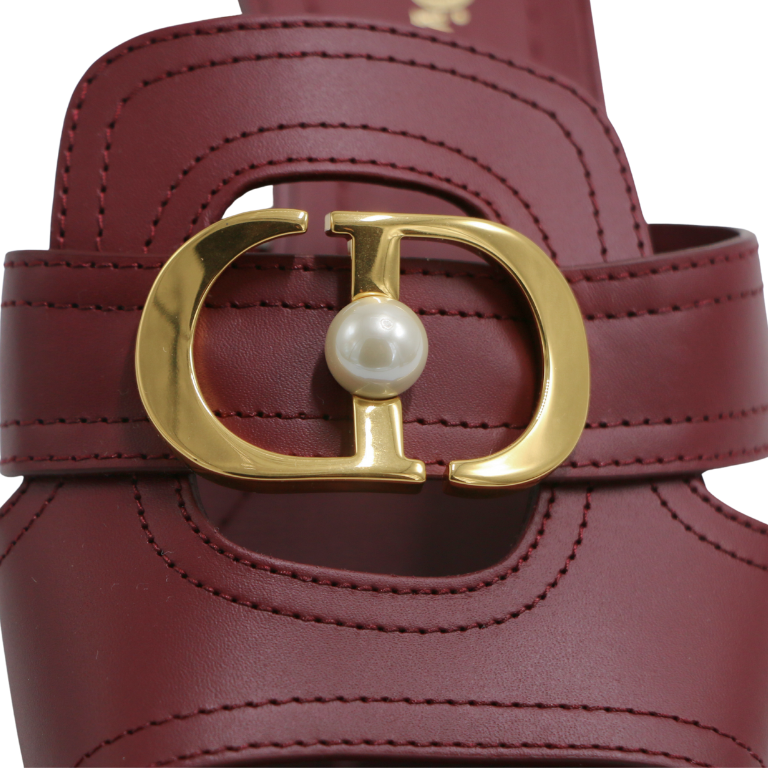 Christian Dior J'Adior Slingback Pump Ruby Red Technical Fabric In Size 37