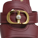 Christian Dior J'Adior Slingback Pump Ruby Red Technical Fabric In Size 37