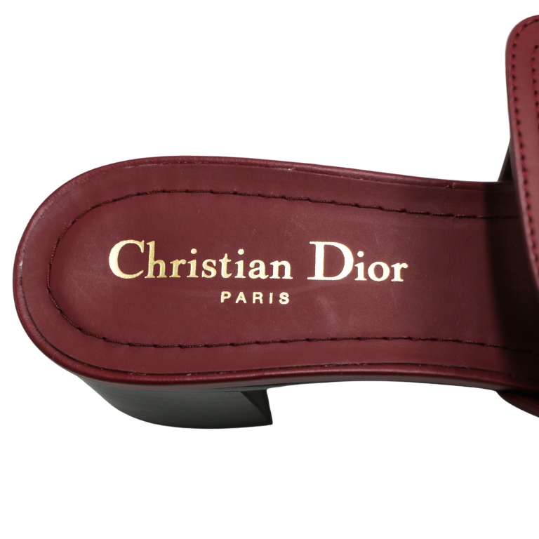 Christian Dior J'Adior Slingback Pump Ruby Red Technical Fabric In Size 37