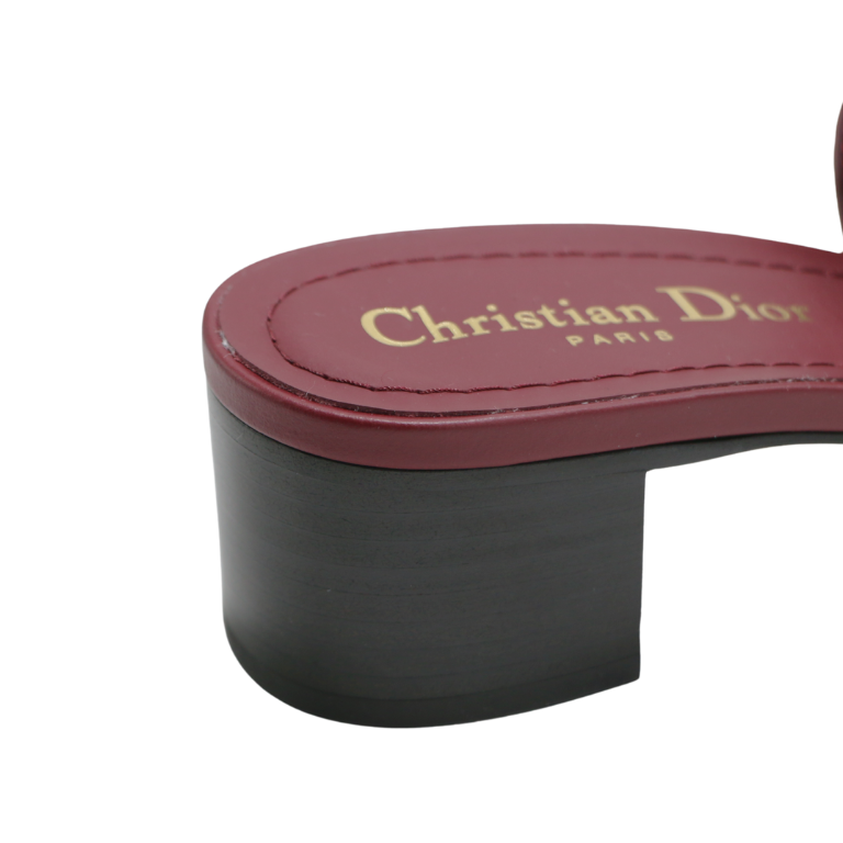 Christian Dior J'Adior Slingback Pump Ruby Red Technical Fabric In Size 37