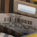 Fendi Canvas Vitello Volanato FF Embroidered Pico Peekaboo Charm 
