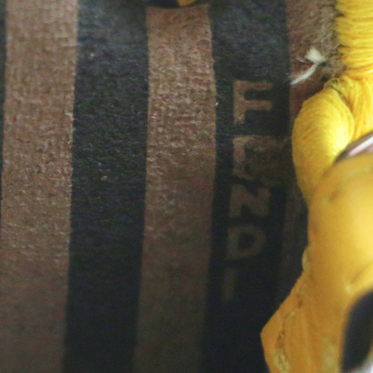 Fendi Canvas Vitello Volanato FF Embroidered Pico Peekaboo Charm 