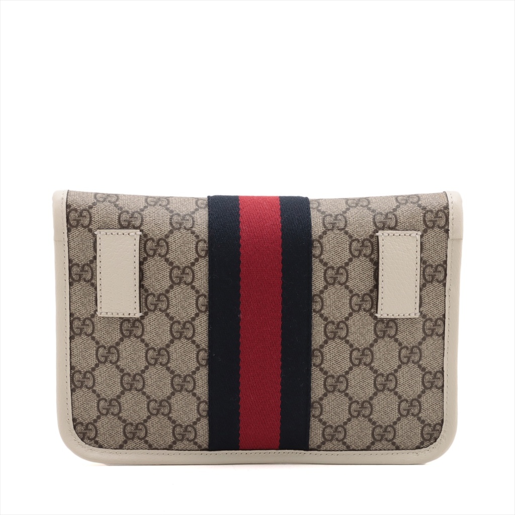 Gucci GG Supreme Belt Bag White 674081
