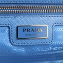 Prada Cobalto Tessuto Nylon and Saffiano Leather Tote Bag Light Blue
