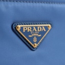 Prada Cobalto Tessuto Nylon and Saffiano Leather Tote Bag Light Blue