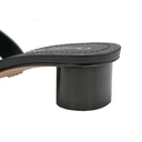Christian Dior 30 Montaigne Heeled Slide Black Calfskin Size 38 1/2