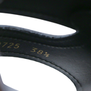 Christian Dior 30 Montaigne Heeled Slide Black Calfskin Size 38 1/2