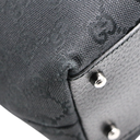 Gucci GG Canvas/Leather Tote Bag 113009 Black