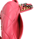 Chanel Pink Quilted Lambskin Leather Chanel 19 Waist Bag 
