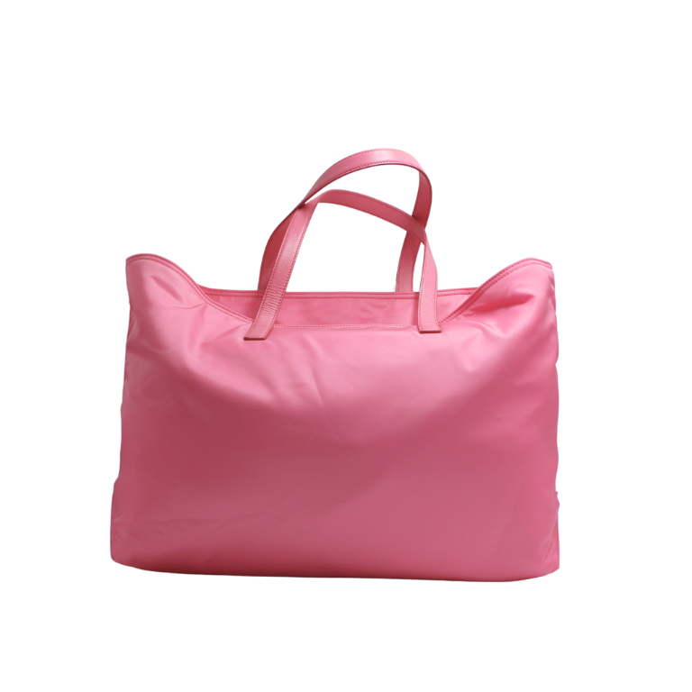Prada Tessuto Nylon Saffiano Shopping Tote Begonia