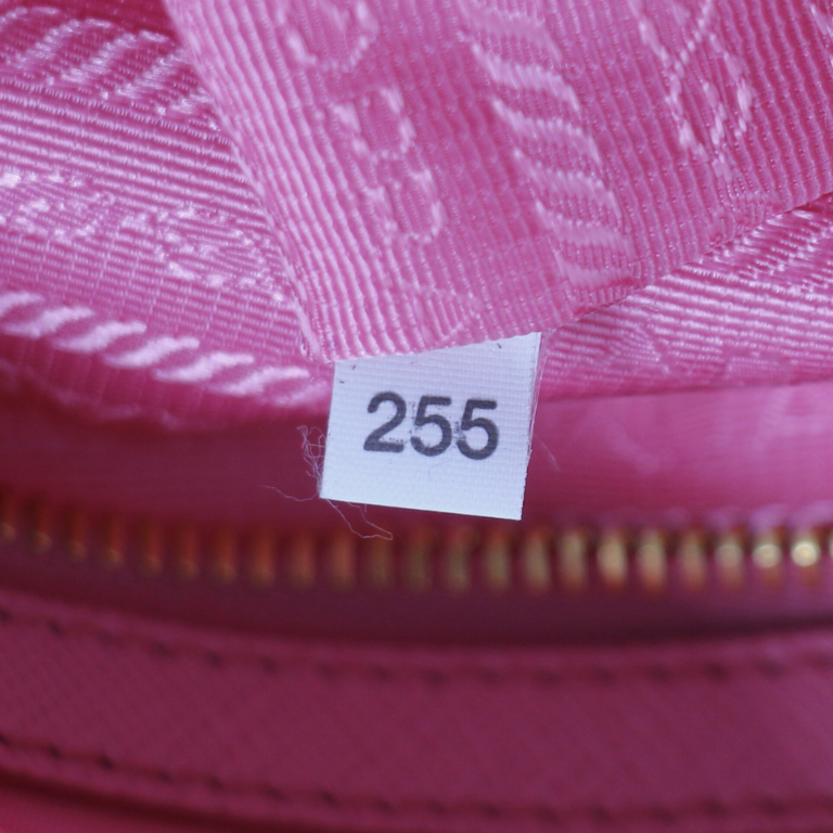 Prada Tessuto Nylon Saffiano Shopping Tote Begonia