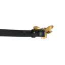 Gucci Bee Black Leather Belt 476452 In Size 80 32