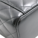 Chanel  Lambskin Quilted Mini Vanity Case With Chain Black