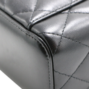 Chanel  Lambskin Quilted Mini Vanity Case With Chain Black
