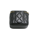 Chanel  Lambskin Quilted Mini Vanity Case With Chain Black