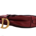 Christian Dior Smooth Calfskin Saddle Bag Red