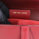 Christian Dior Smooth Calfskin Saddle Bag Red