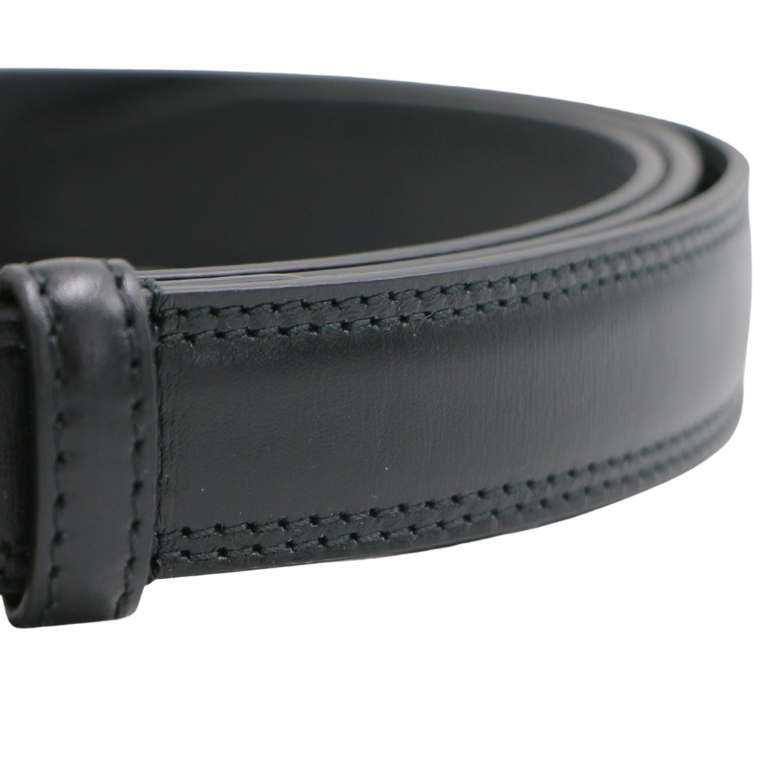 Gucci GG Black Leather Belt with Gold Buckle 4715600 95 38