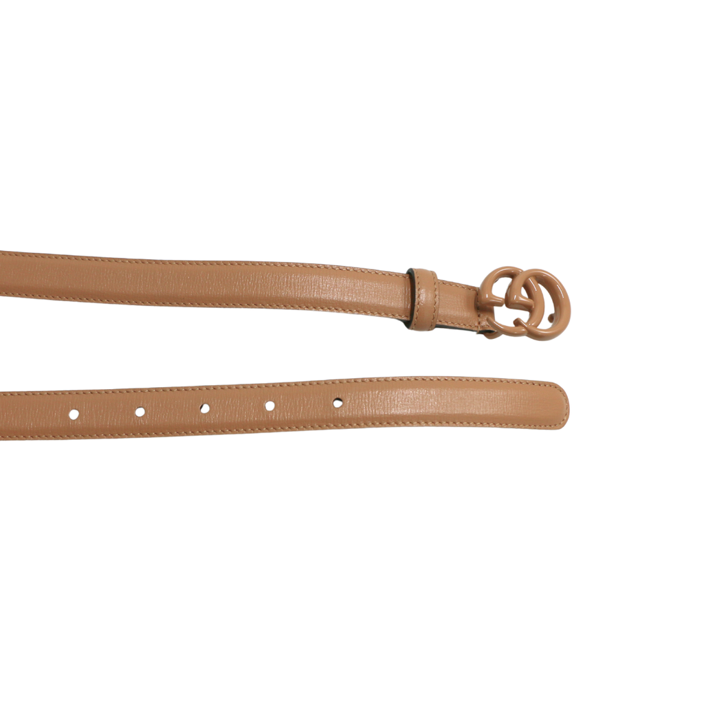 Gucci Leather Belt With Double G Beige Buckle 409417 Size 85 34