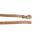 Gucci Leather Belt With Double G Beige Buckle 409417 Size 85 34