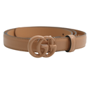 Gucci Leather Belt With Double G Beige Buckle 409417 Size 85 34