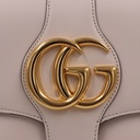 Gucci Vitello Palmellato Lux Small Arli Flap Shoulder Bag White