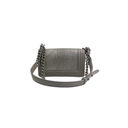 Chanel Galuchat Stingray Small Boy Flap Bag Silver