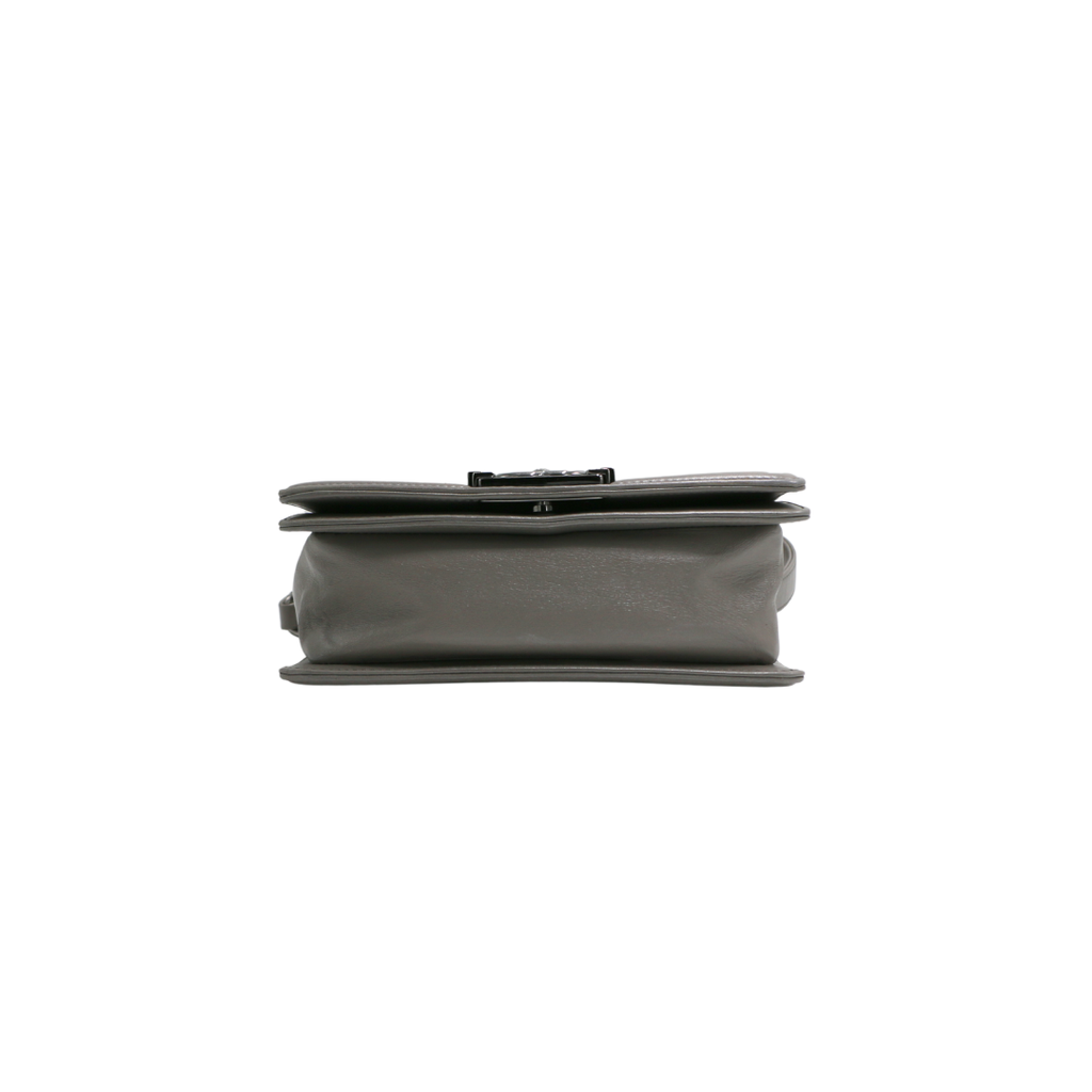 Chanel Galuchat Stingray Small Boy Flap Bag Silver