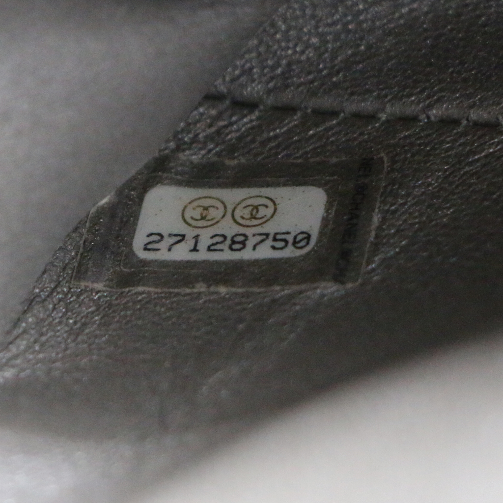 Chanel Galuchat Stingray Small Boy Flap Bag Silver
