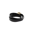 Gucci GG Marmont Leather Black Belt with Shiny Buckle 70 406831
