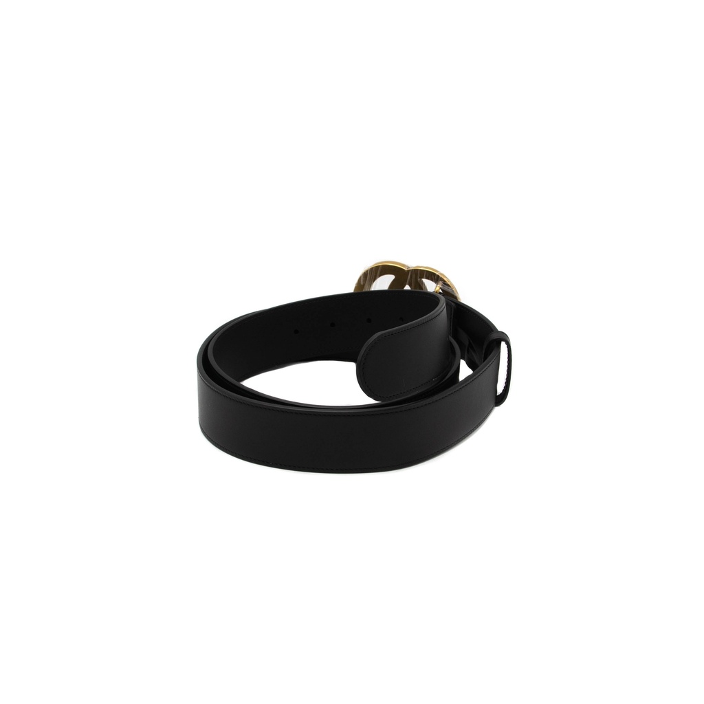 Gucci Leather Black Belt with Double G Buckle 70 397660