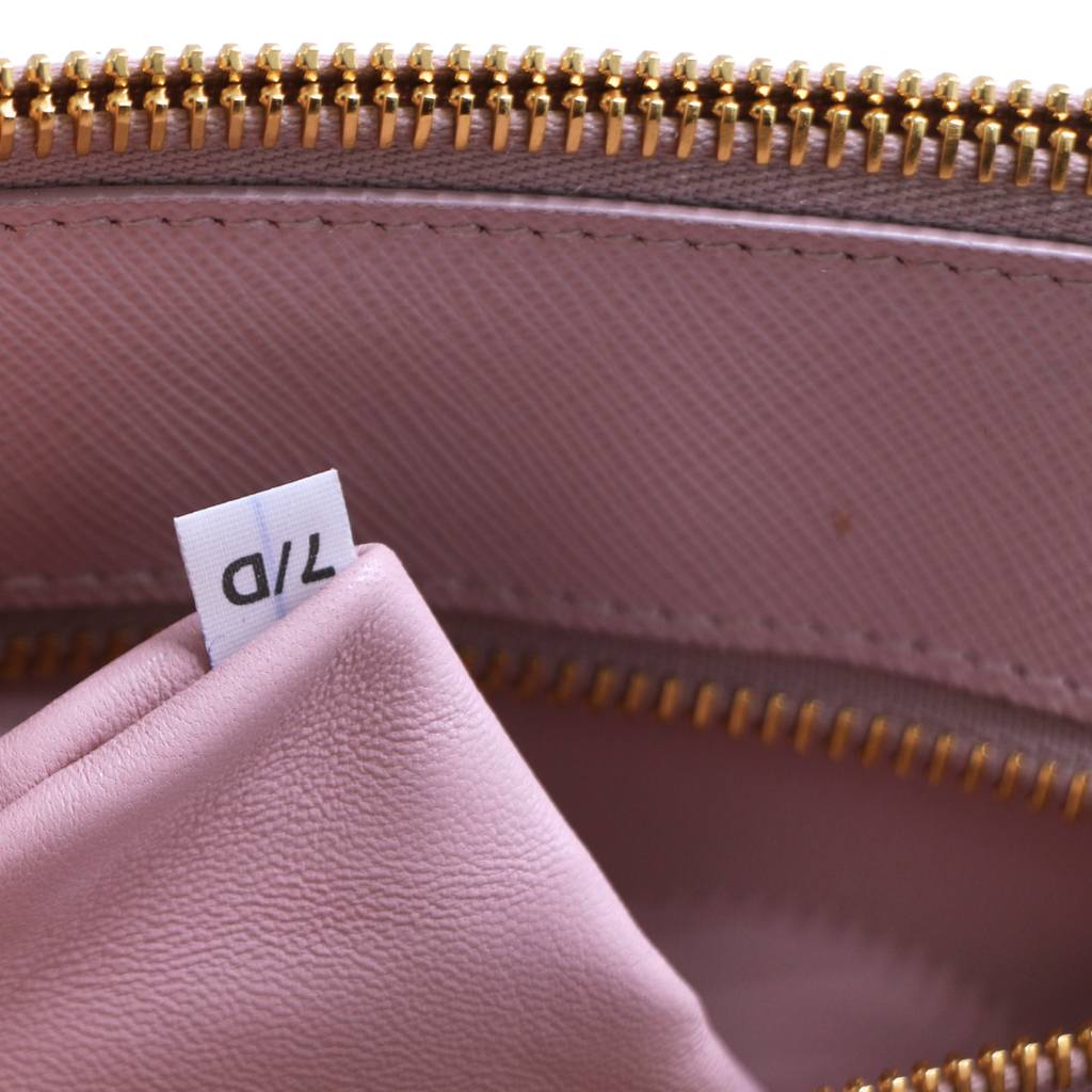 Prada Pink Ombre Saffiano Small Double Zip Galleria Tote