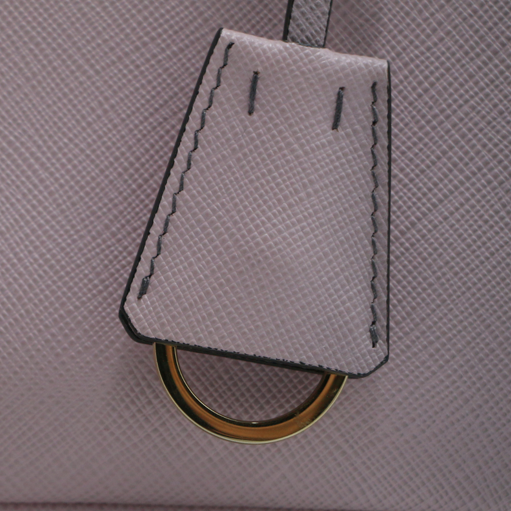 Prada Pink Ombre Saffiano Small Double Zip Galleria Tote