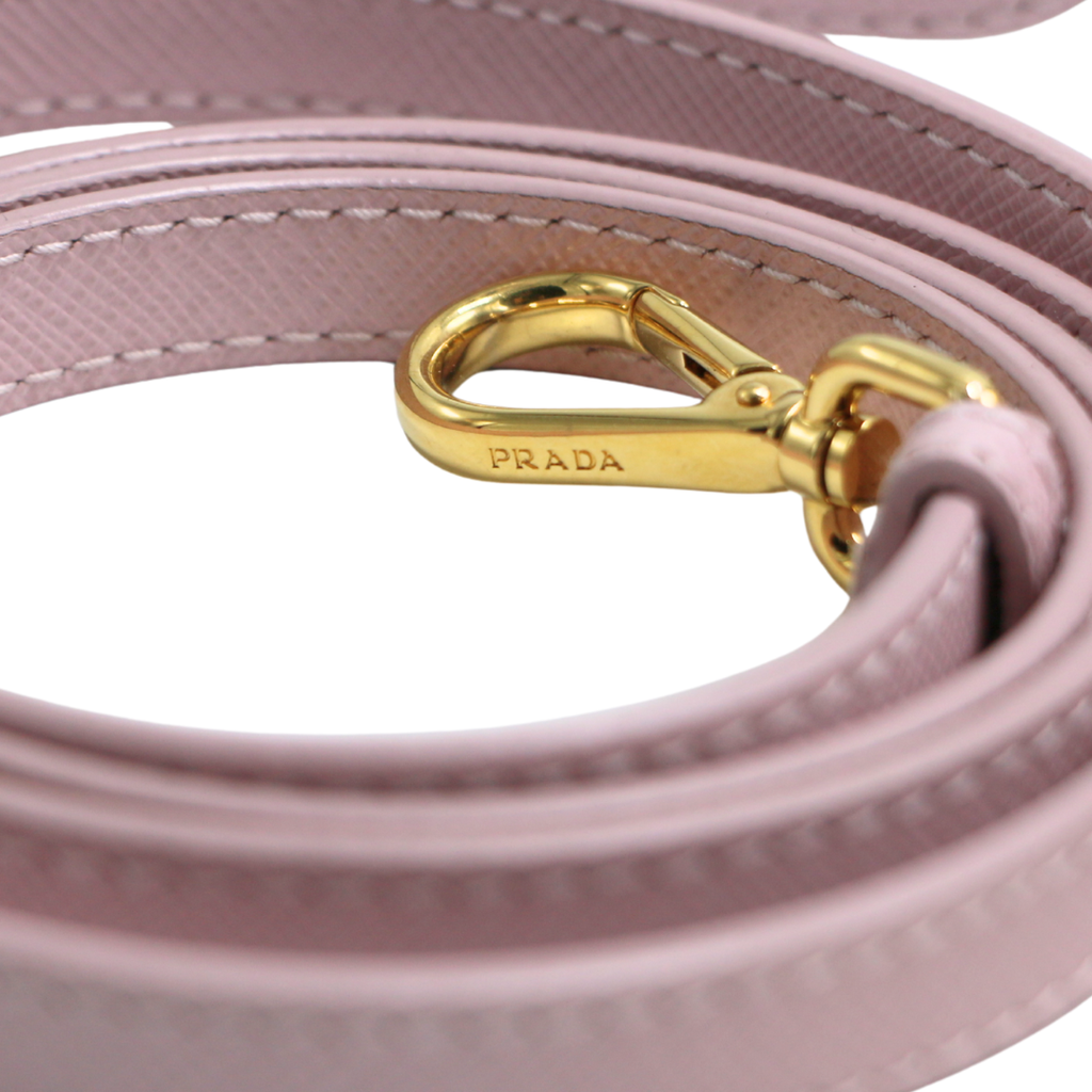 Prada Pink Ombre Saffiano Small Double Zip Galleria Tote