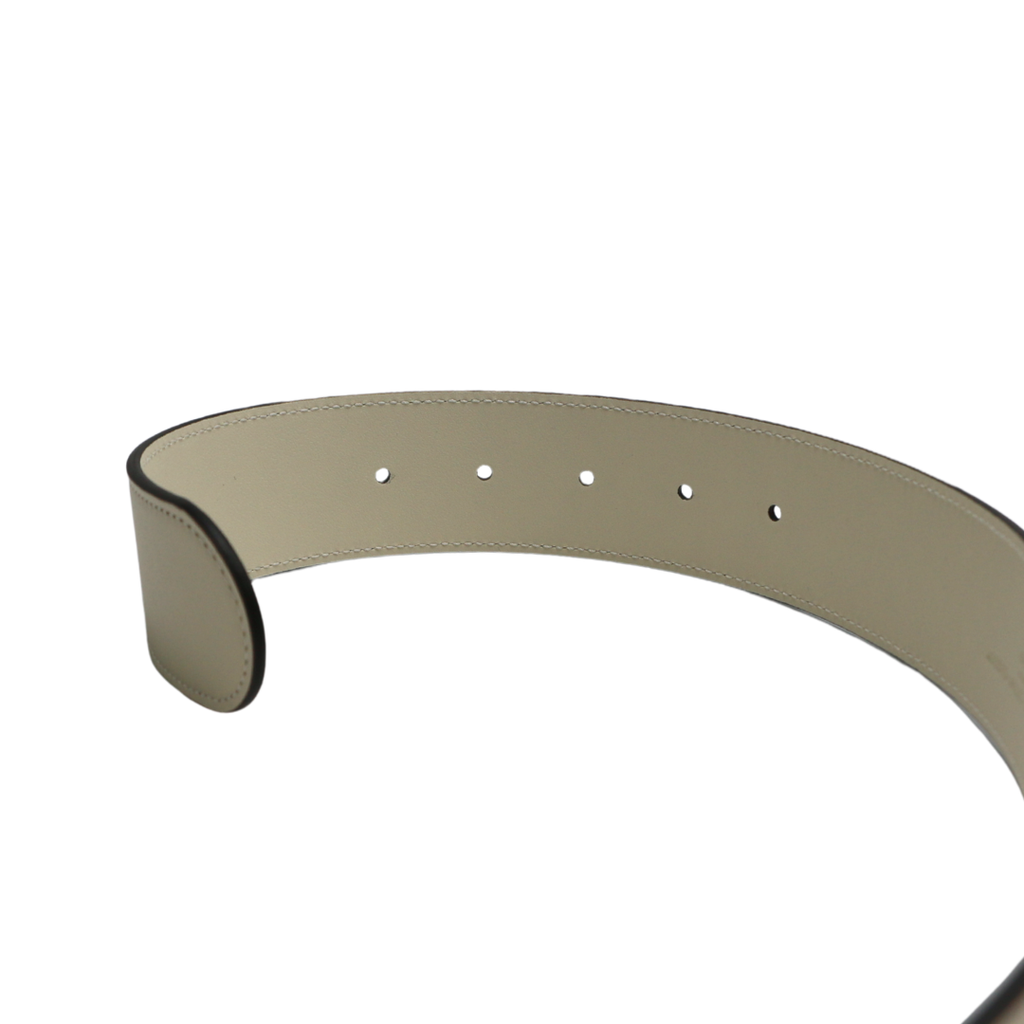 Gucci 2015 Re-Edition Wide Leather Belt White 400593 85 34