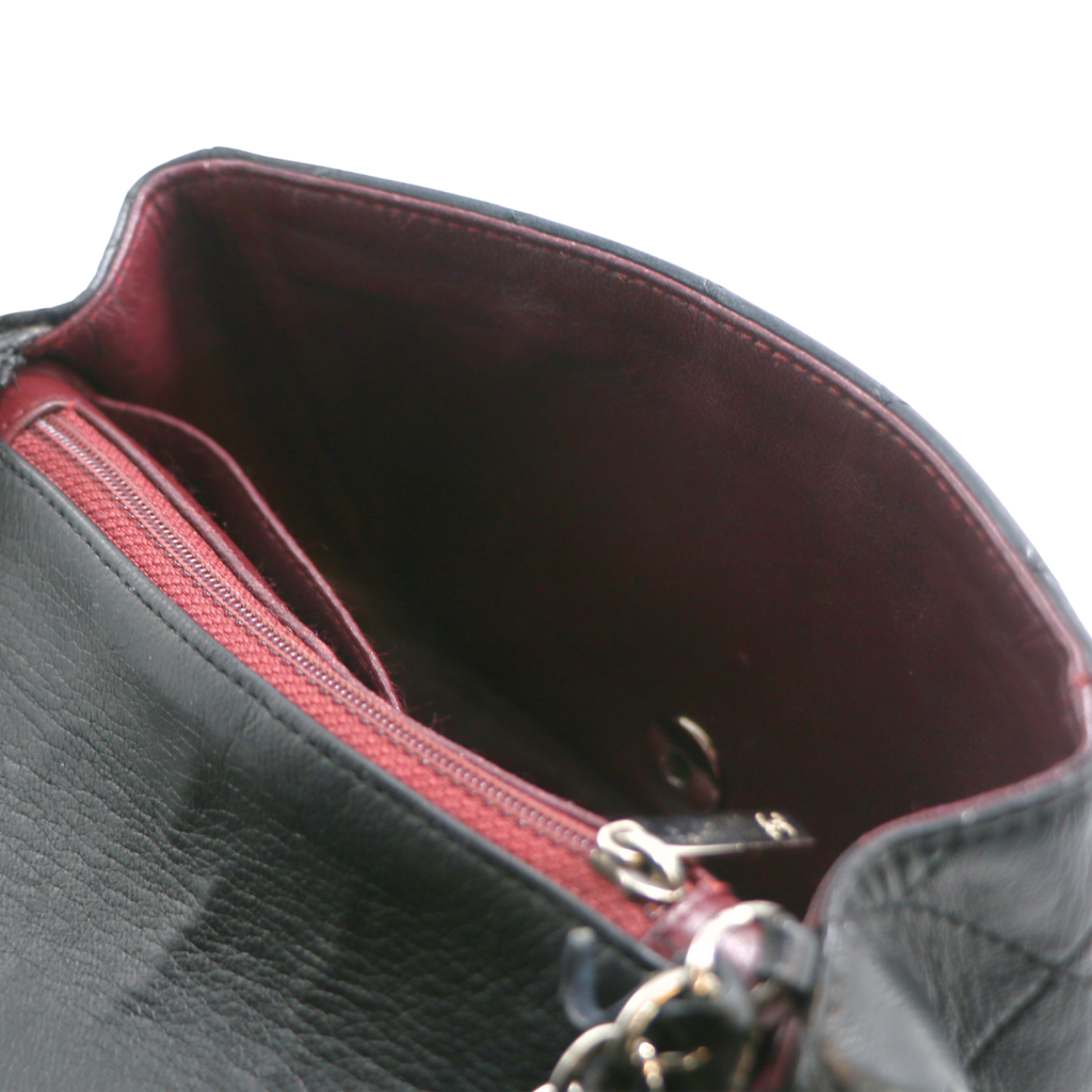 Chanel Lambskin Quilted Mini Square Flap Black